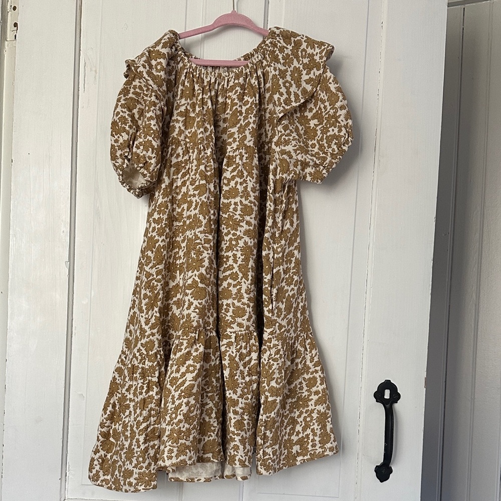 Rylee + Cru Tan Willow girls Dress